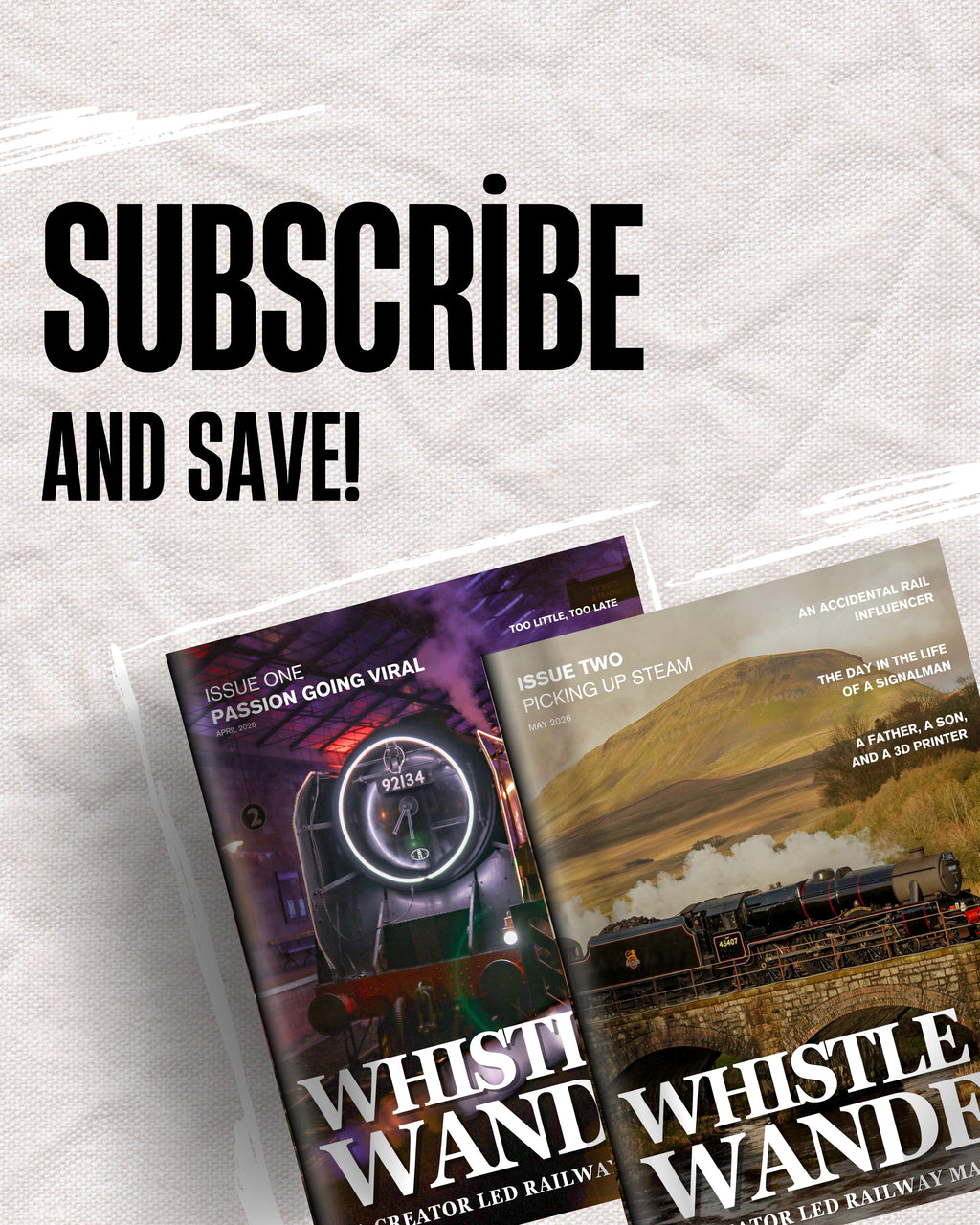 Digital Monthly Subscription - Whistle & Wander Magazine